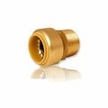 Pro Bite B & K Proline Series 630-104Hc Adapter, 3/4 In, Push-Fit X Mpt, Brass, 200 Psi Pressure LF822M